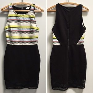 🌵 Weston fitted modern boho black dress Anthropologie small